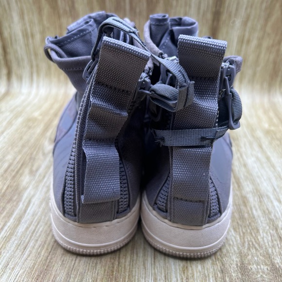 Nike SF Air Force 1 Mid Men's Size 13 Gunsmoke‎ Suede Sneakers Shoes 917753-007 - Picture 4 of 10